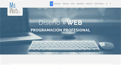 Desktop Screenshot of msweb.es